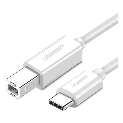 USB 2.0 C-B UGREEN US241 Tiskový kabel 1m (bílý)