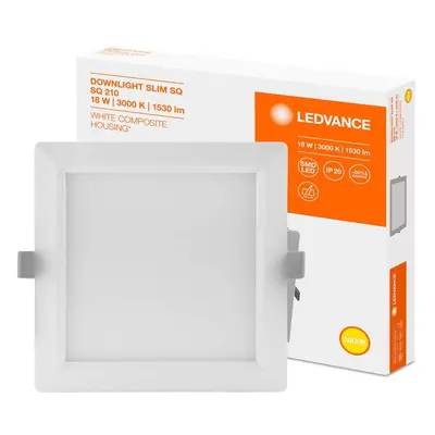 Panel LED Vestavný zápustný 18W 3000K DOWNLIGHT Slim SQ210 LEDVANCE čtvercová