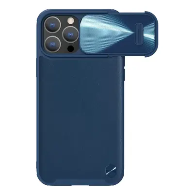 Nillkin CamShield Leather S Case Pouzdro na iPhone 14 Pro s krytem fotoaparátu modré