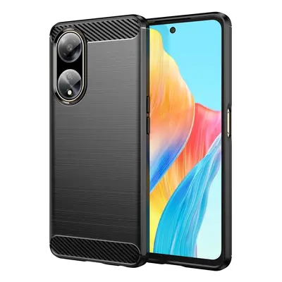 Flexibilní pouzdro s karbonovým vzorem pro Oppo A98 5G Carbon Case - černé