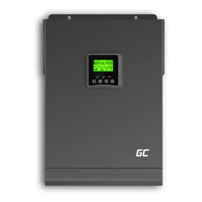 solární Měnič Off Grid s MPPT solární nabíječka Green Cell 48VDC 230VAC 3000VA/3000W Čistý Sinus