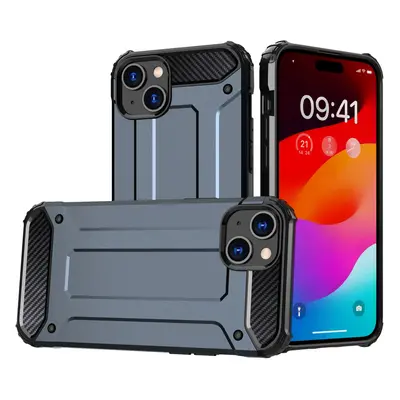 Pancéřové pouzdro pro iPhone 15 Plus Hybrid Armor - modré