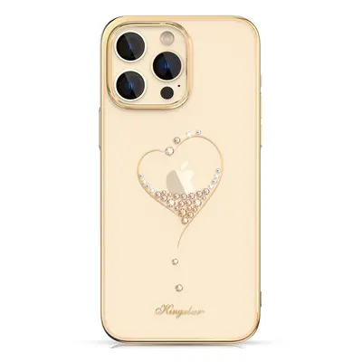 Silikonové pouzdro s krystaly Swarovski Kingxbar Wish Series pro iPhone 14 Plus - zlaté