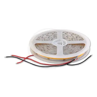 LED pásek 5m 24V 512ks/m COB 12W/m TEPLÁ BÍLÁ