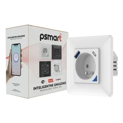 PSMART USB měřicí zásuvka bílá RM WiFi TUYA