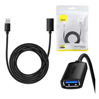 Prodlužovací kabel Baseus USB 3.0 samec-samice, řada AirJoy, 2 m (černý)