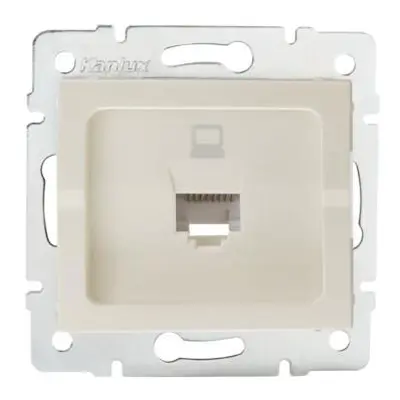 Kanlux 25167 LOGI Datová zásuvka RJ45Cat 5e Jack - krémová