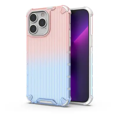 Ombre Protect pouzdro pro iPhone 14 Pro Max růžové a modré pancéřové pouzdro