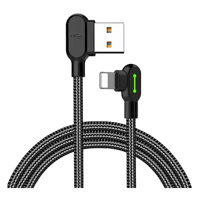 Kabel USB-Lightning, Mcdodo CA-4673, úhlový, 1,8 m (černý)