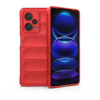 Pouzdro Magic Shield pro Xiaomi Redmi Note 12 Pro+ flexibilní pancéřové pouzdro červené barvy