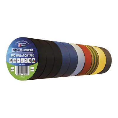 Izolační páska PVC 15mm / 10m barevný mix