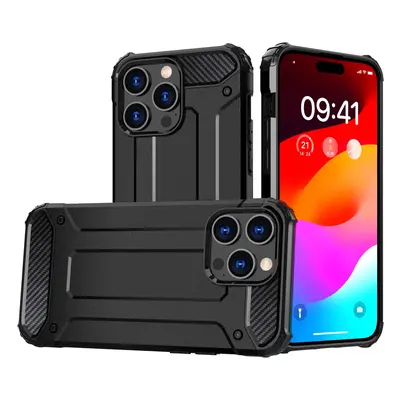 Pancéřové pouzdro pro iPhone 15 Pro Hybrid Armor - černé