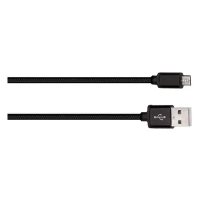 Solight USB kabel, USB 2.0 A konektor - USB B micro konektor, blistr, 2m