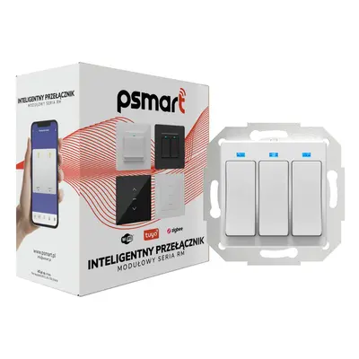 PSMART Switch 3 obvod RM Bílý ZigBee TUYA