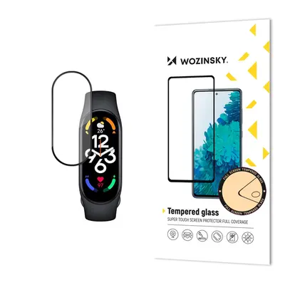 Wozinsky Full Glue Xiaomi Mi Band 7 tvrzené sklo černé