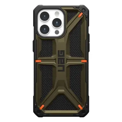 Pouzdro UAG Monarch pro iPhone 15 Pro Max - kevlarově zelené