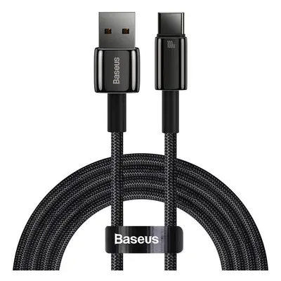 Kabel USB-C Baseus Tungsten Gold, 100 W, 1 m (černý)