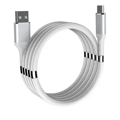 SN01-1M-Typ-C-Bílá | Navíjecí USB kabel pro rychlé nabíjení | Rychlé nabíjení 3.0 Bílý