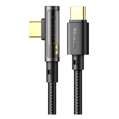 Úhlový kabel Prism USB na USB-C Mcdodo CA-3400, 100 W, 1,2 m (černý)