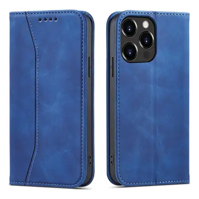 Magnet Fancy Case iPhone 14 Plus flip cover wallet stand blue