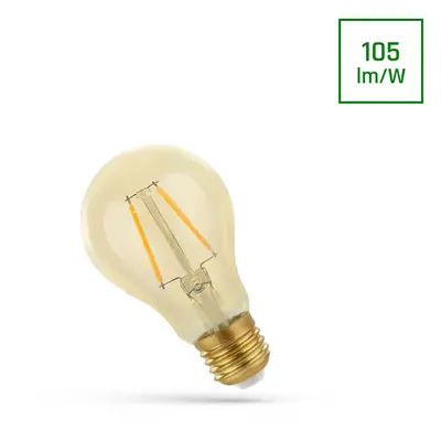 LED GLS A60 E-27 230V 2W COG Teplá bílá RETROSHINE SPECTRUM