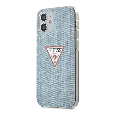 Pouzdro Guess Jeans Collection pro iPhone 12 mini - modré