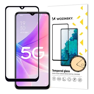 Wozinsky Full Glue tvrzené sklo Oppo A77 4G / A57 4G / A57s / A57e přes celý displej s rámečkem 