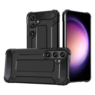 Hybrid Armor pouzdro pro Xiaomi POCO C65 / Redmi 13C pancéřované - černé