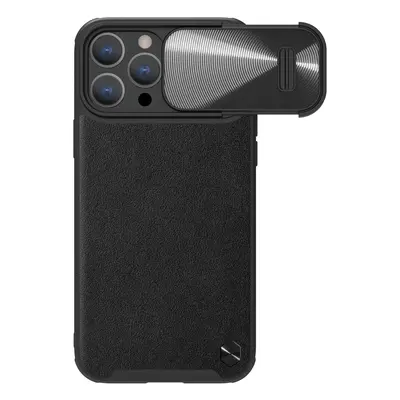 Nillkin CamShield Leather S Case Pouzdro na iPhone 14 Pro s krytem fotoaparátu černé