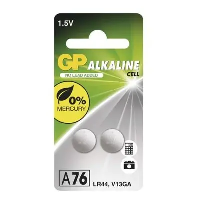 Alkalická knoflíková baterie GP A76F (LR44)