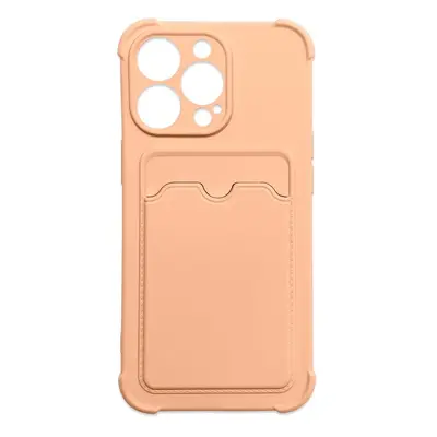 Card Armor pouzdro pro iPhone 11 Pro Max card wallet silicone armor case Air Bag pink