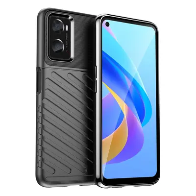 Thunder Case flexibilní pancéřový kryt Oppo A76 / Oppo A36 / Realme 9i černý