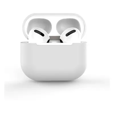 Pouzdro pro AirPods Pro silikonové měkké pouzdro na sluchátka bílé (pouzdro C)