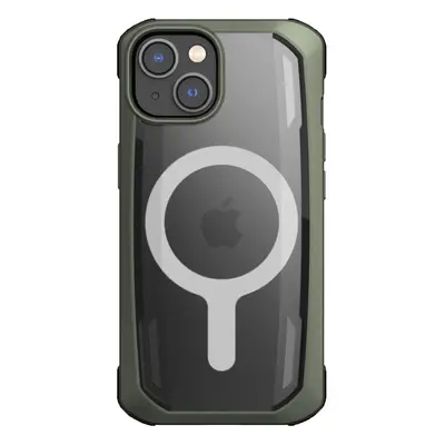 Raptic X-Doria Secure Case pouzdro pro iPhone 14 s MagSafe obrněné zelené pouzdro