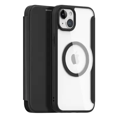 Dux Ducis Skin X Pro iPhone 15 Plus magnetické flipové pouzdro MagSafe - černé