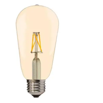 LED Filament Žárovka ST64 E27 4W Teplá bílá