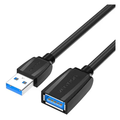 Prodlužovací kabel USB 3.0 samec - samice USB, Vention 1 m (černý)