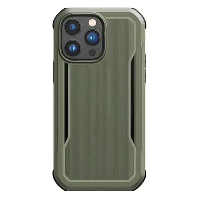 Pouzdro Raptic X-Doria Fort Case pro iPhone 14 Pro s pancéřovým pouzdrem MagSafe v zelené barvě