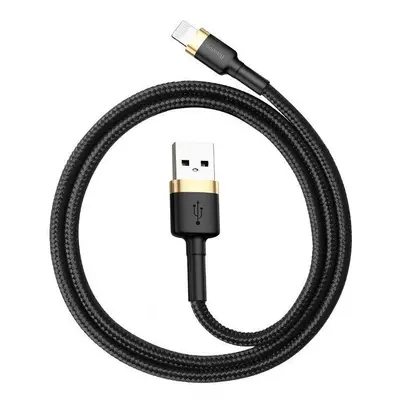 Kabel USB Lightning Baseus Cafule 1,5A 2m (zlatý/černý)