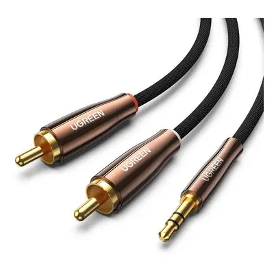 UGREEN AV170 Kabel 2x RCA (Cinch) jack 3,5 mm, 3 m (černý)