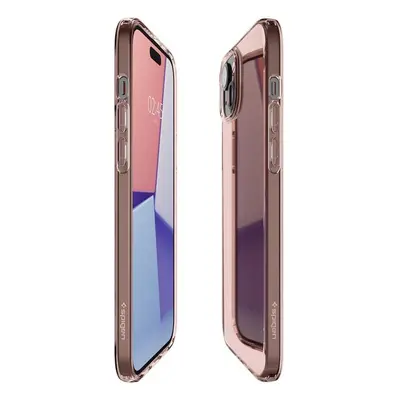 Pouzdro Spigen Crystal Flex pro iPhone 15 Plus - růžové průsvitné