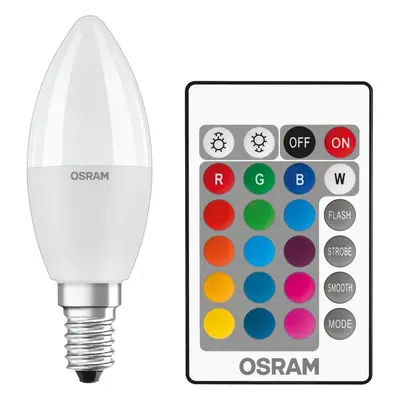 LED žárovka LED E14 P45 5,5W = 40W 470lm RGBW OSRAM Star Ovladač Stmívatelná