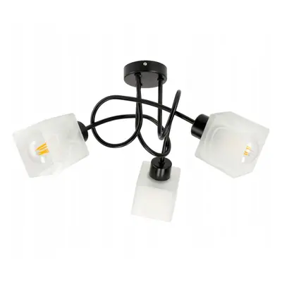 LED stropní lampa LOFT - 3xE27 - CUBE WHITE