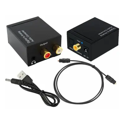 AK319A AUDIO Optický převodník SPDIF 2xRCA+JACK USB