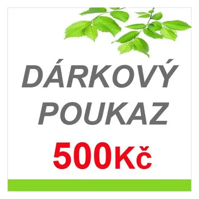 DÁRKOVÝ POUKAZ NA NÁKUP ZBOŽÍ V HODNOTĚ 500,- Kč