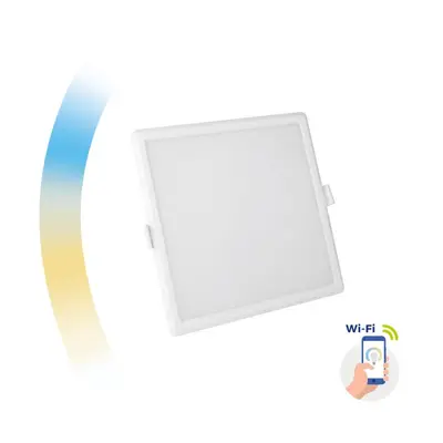 ALGINE 12W CCT+DIM WI-FI SPECTRUM SMART SQUARE, RECESSED