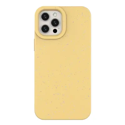 Eco Case iPhone 12 silikonové pouzdro na telefon žluté