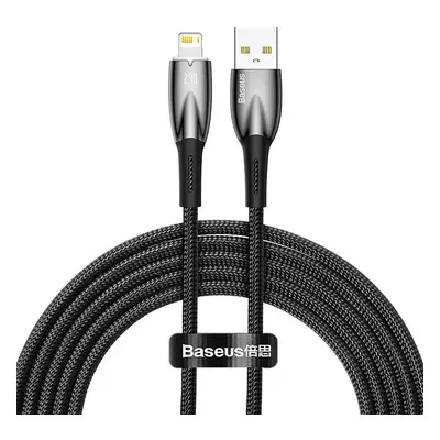 Kabel USB-Lightning Baseus Glimmer, 2,4 A, 2 m (černý)