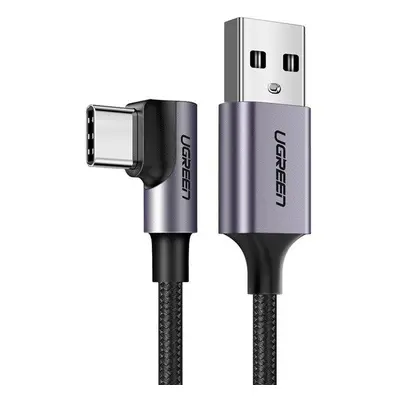 Úhlový kabel USB na USB-C UGREEN US284, 3A , 2 m (černý)