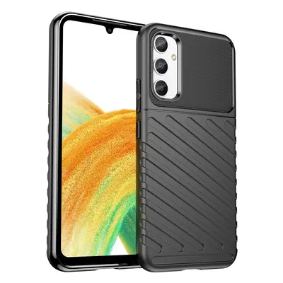 Thunder Case pro Samsung Galaxy A34 5G silikonové pancéřové pouzdro černé